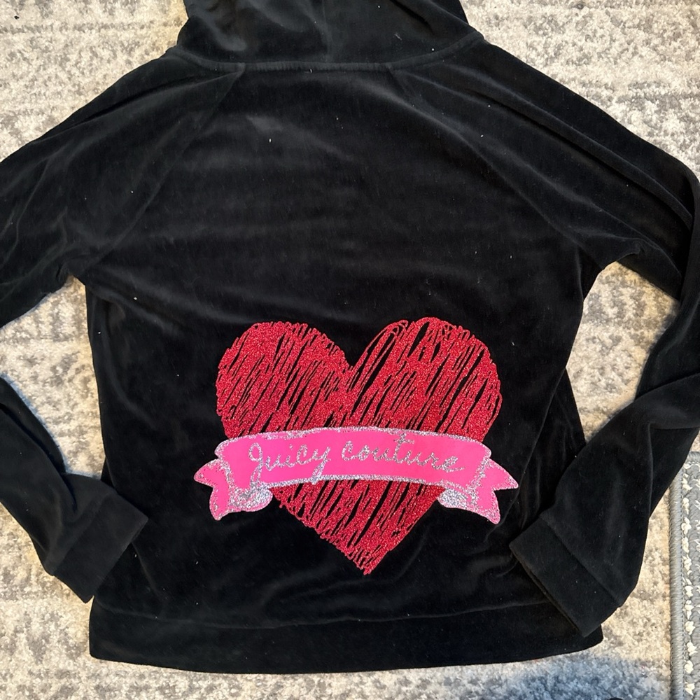 Juicy Couture Black Velour Hoodie